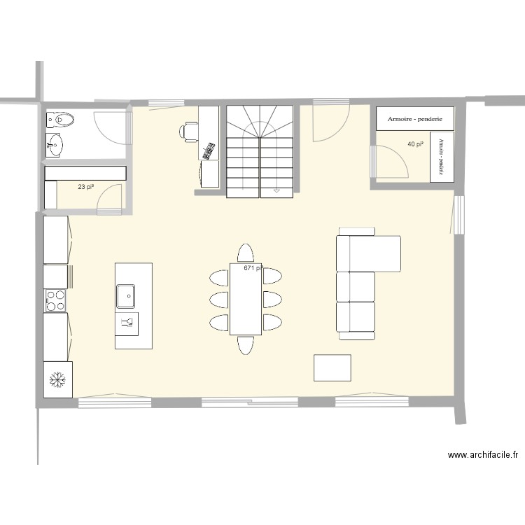 Maison36x24. Plan de 0 pièce et 0 m2