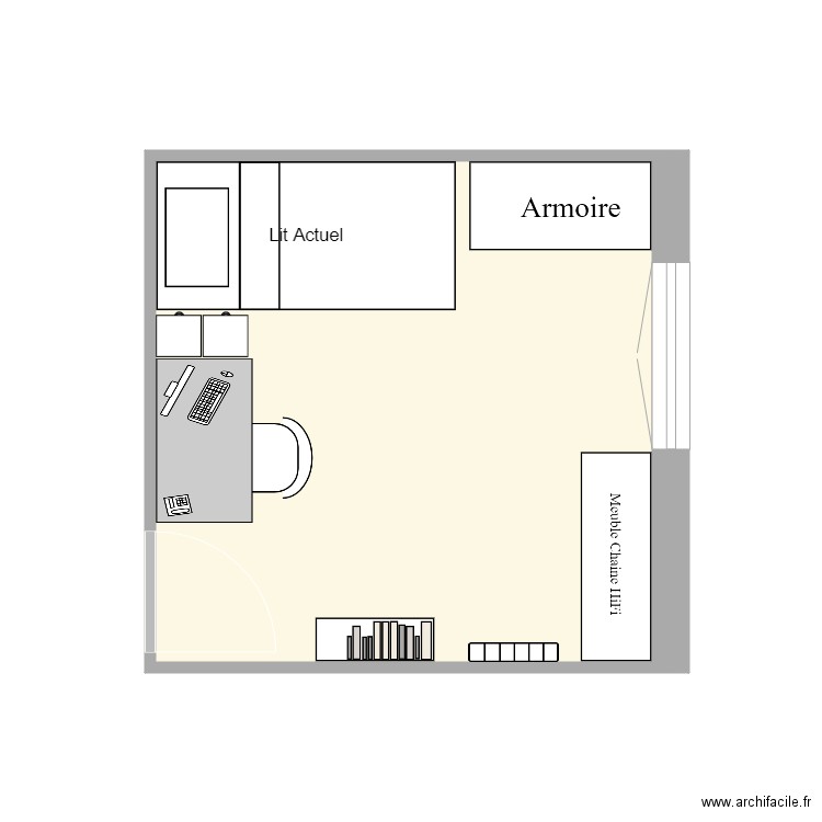 Chambre B - Plan Dessiné Par GeraldG21