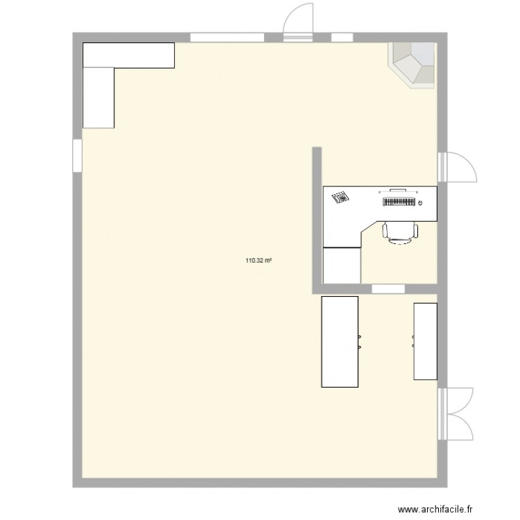 AUBERGE. Plan de 0 pièce et 0 m2