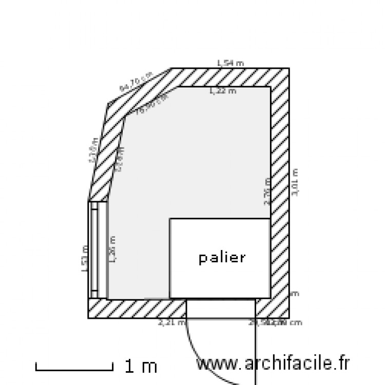 cage d escalier. Plan de 0 pièce et 0 m2