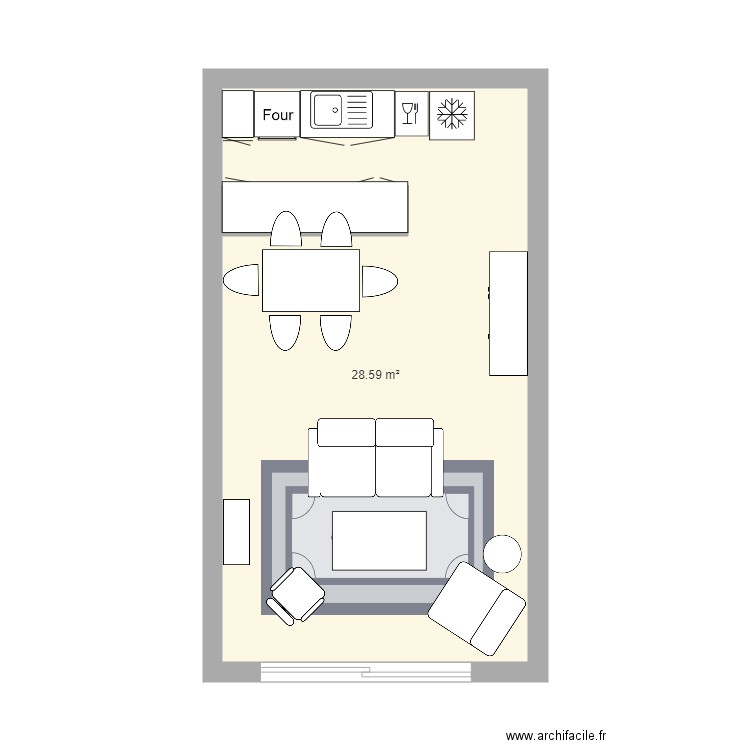 Ruitor Salon 2. Plan de 0 pièce et 0 m2