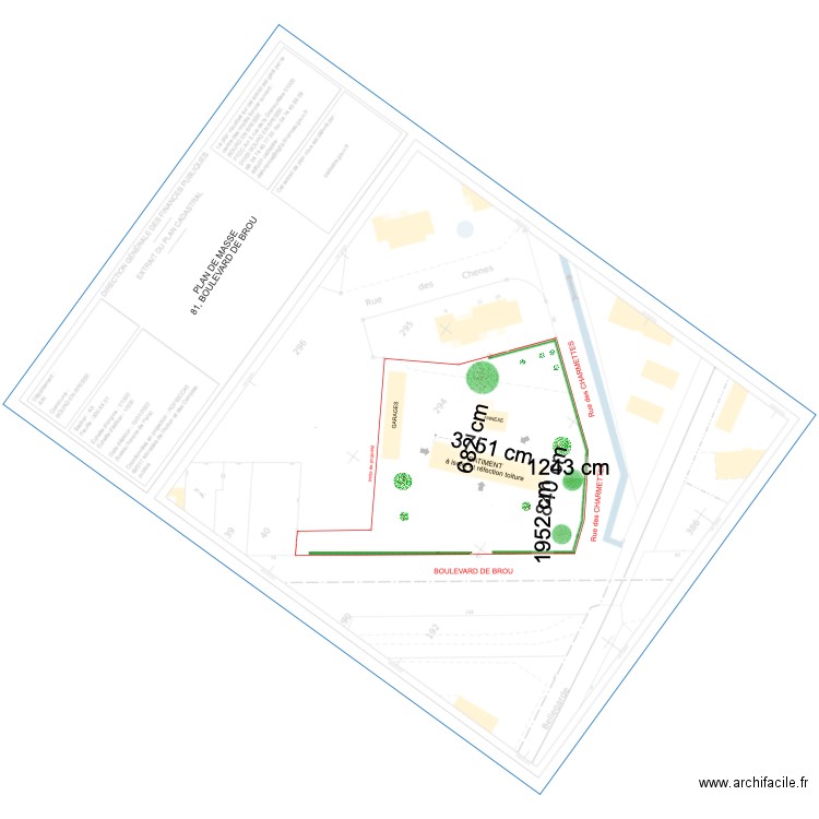 plan de masse 81. Plan de 0 pièce et 0 m2