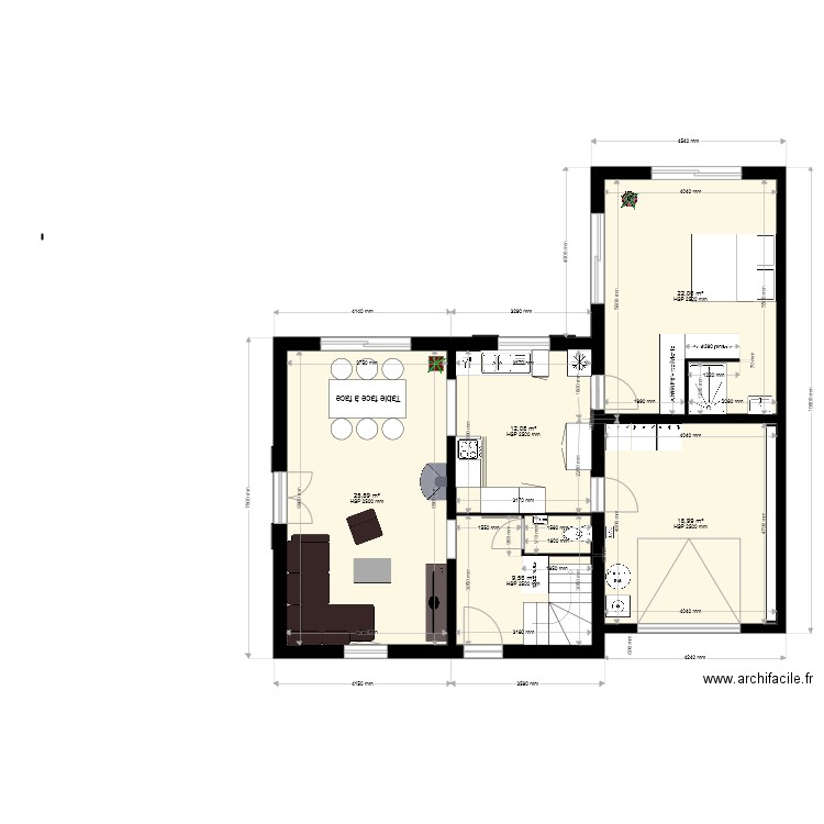 plan maison actuel. Plan de 0 pièce et 0 m2