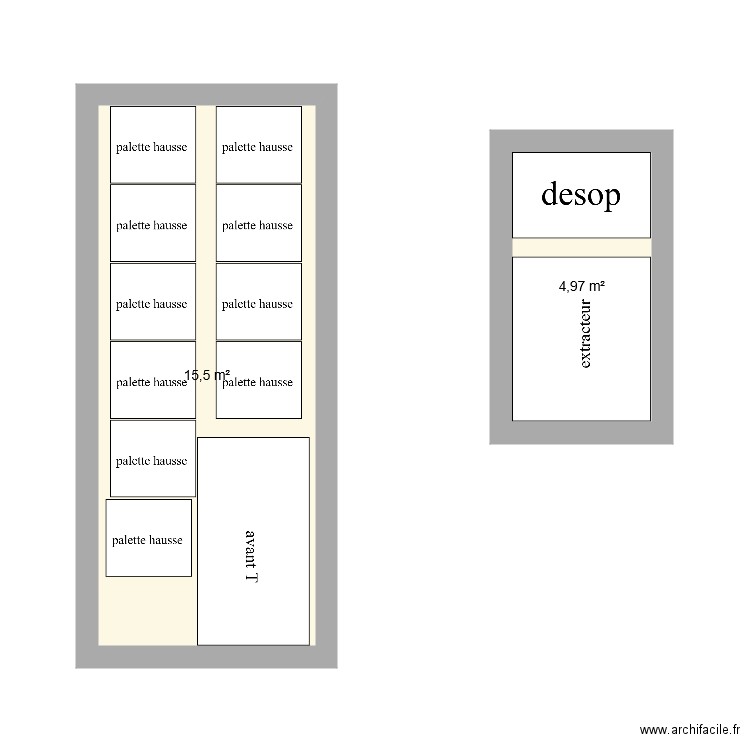 plateau camion. Plan de 0 pièce et 0 m2