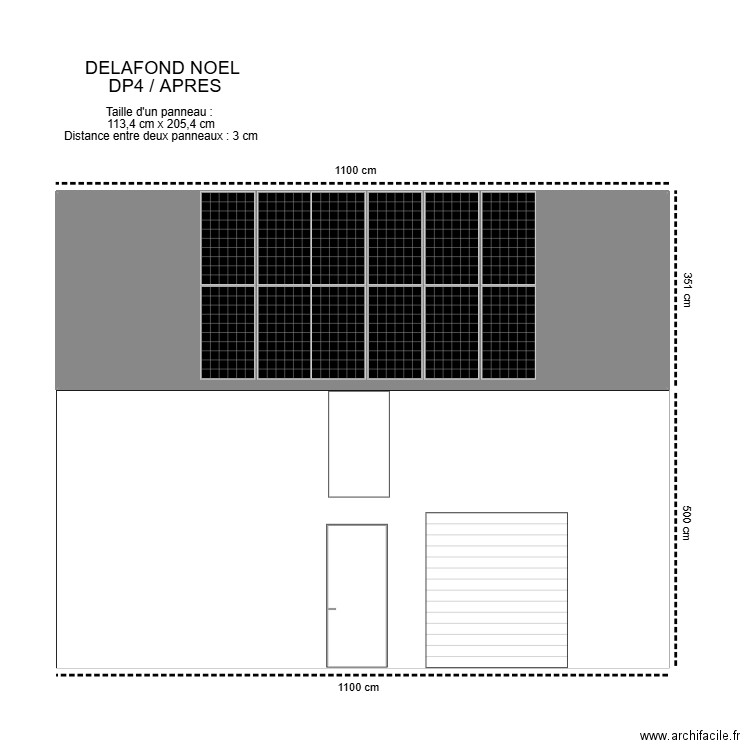 DELAFOND NOEL  DP4. Plan de 1 pièce et 38 m2