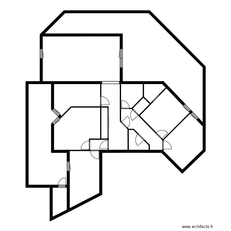 D3 P54. Plan de 11 pièces et 141 m2