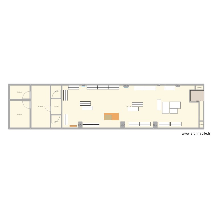 SKFK ZARAGOZA II zoning. Plan de 17 pièces et 98 m2