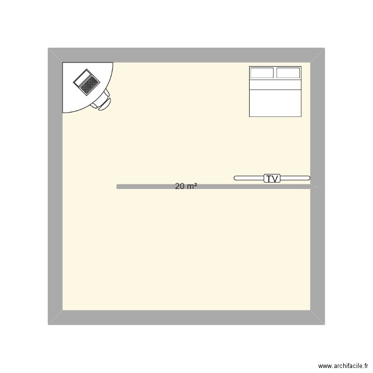 maison de reve . Plan de 1 pièce et 20 m2