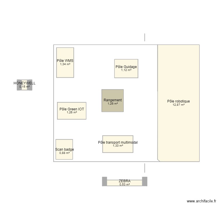 Stand. Plan de 0 pièce et 0 m2