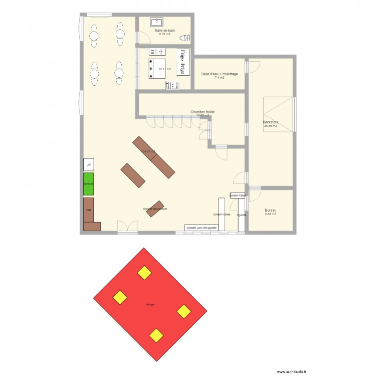 Dépanneur rénover 3. Plan de 0 pièce et 0 m2