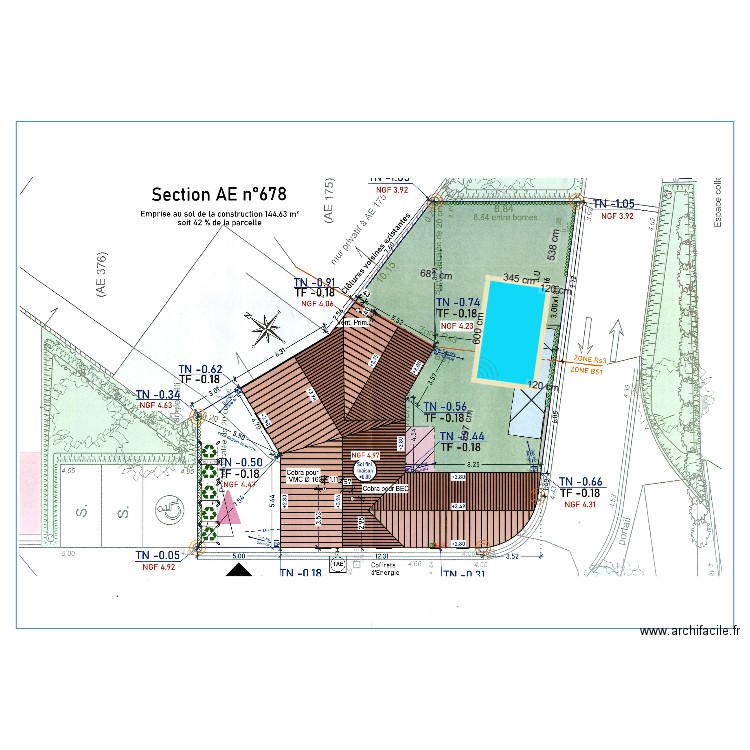 couratin. Plan de 0 pièce et 0 m2