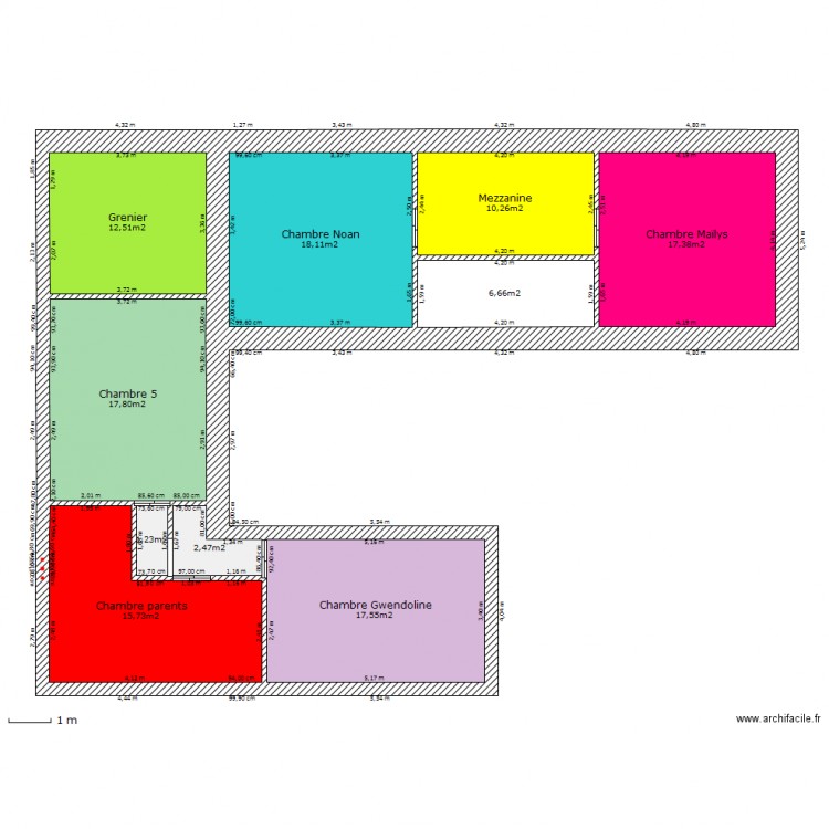 Etage maison U. Plan de 0 pièce et 0 m2