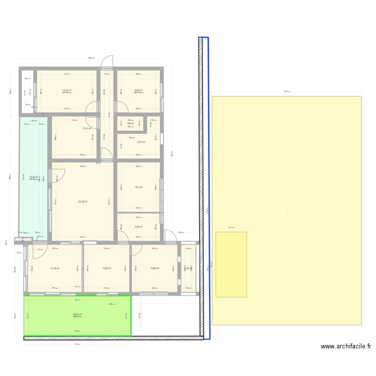 kout. Plan de 0 pièce et 0 m2