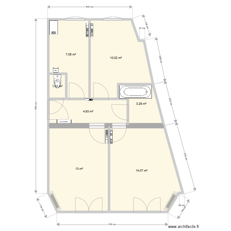 Plan Pantin 2. Plan de 0 pièce et 0 m2