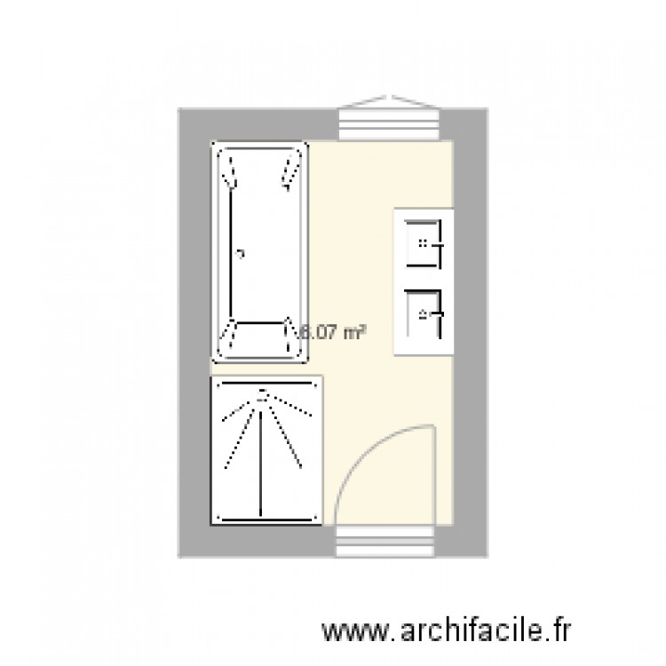 sdb - Plan dessiné par jcavarroc