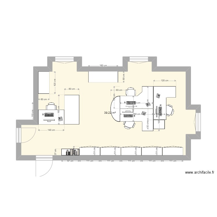 Bureau d'ordre. Plan de 0 pièce et 0 m2