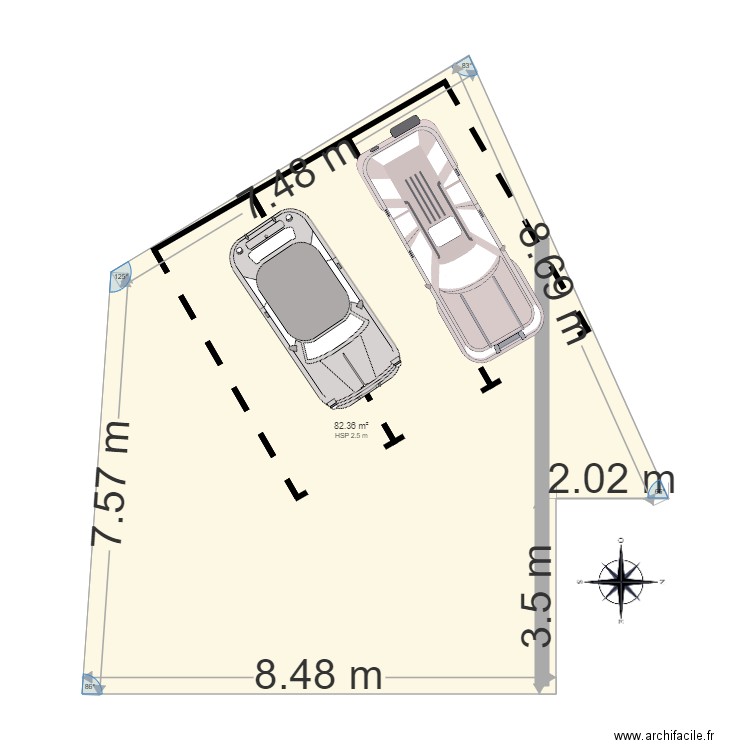 Cour V3. Plan de 0 pièce et 0 m2