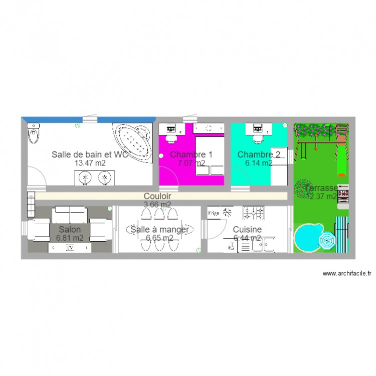 Devoir Techno. Plan de 0 pièce et 0 m2