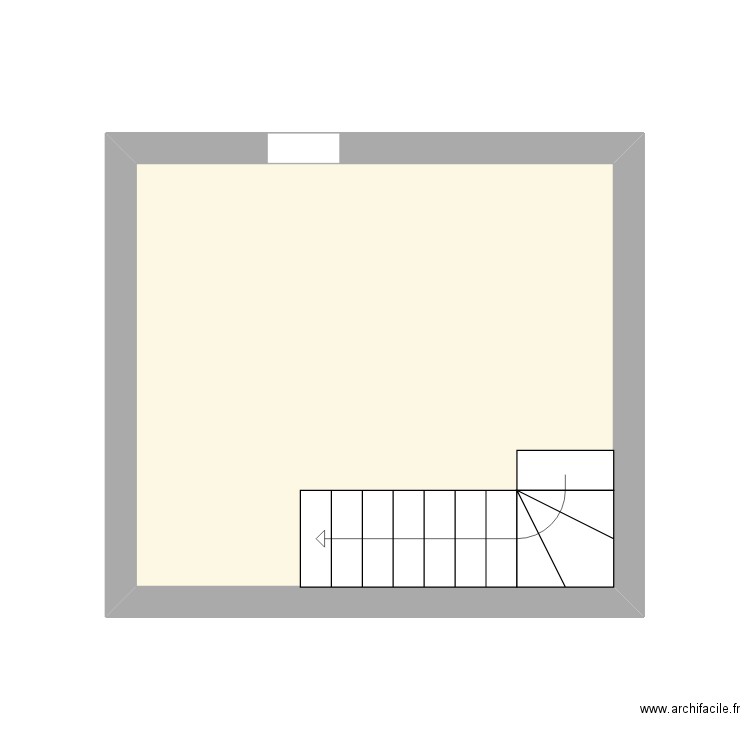 rivière cave. Plan de 1 pièce et 14 m2