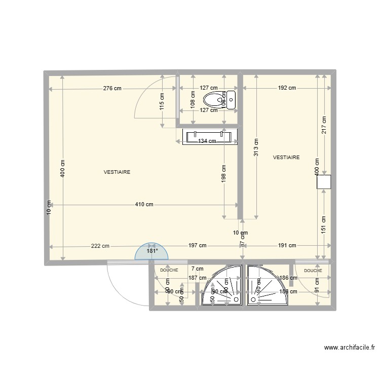 Michelin vestiaires F. Plan de 0 pièce et 0 m2