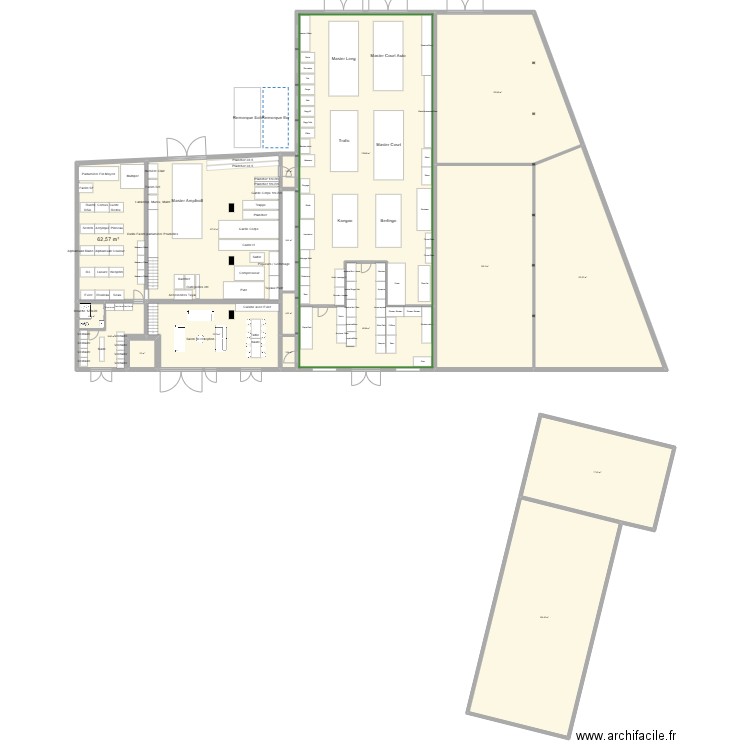 Forge Ok. Plan de 21 pièces et 1444 m2