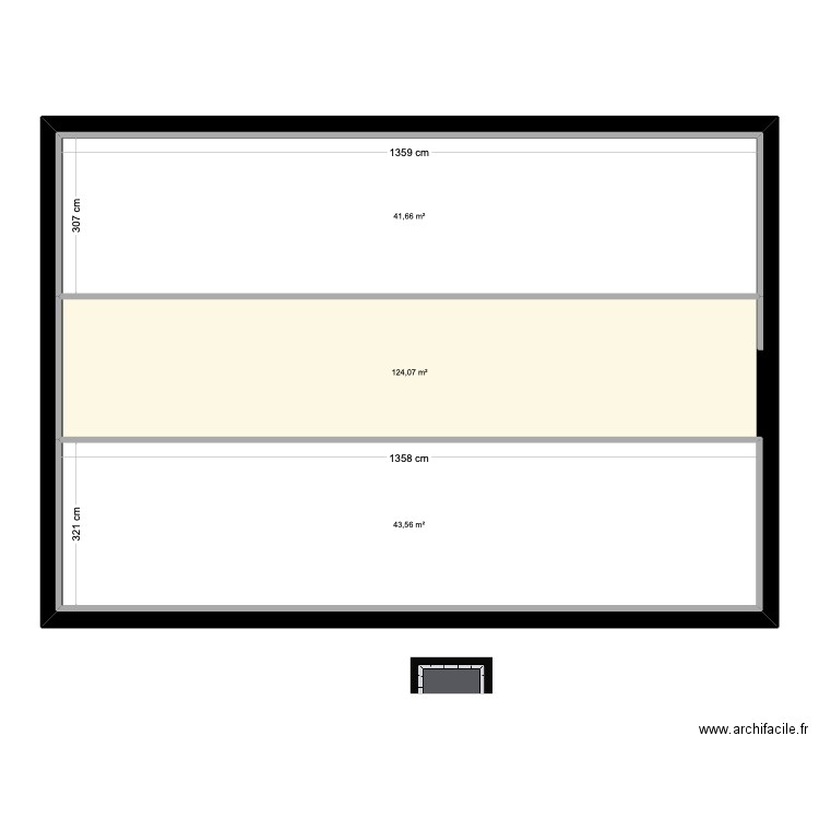 Plan Méline 1ER AVANT. Plan de 3 pièces et 209 m2