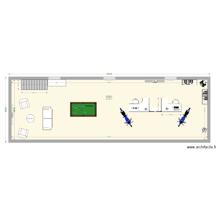 bureau garage. Plan de 0 pièce et 0 m2