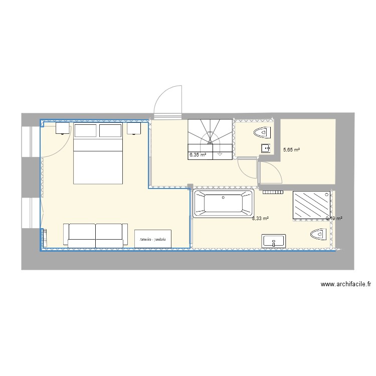 Rez de jardin 3. Plan de 0 pièce et 0 m2