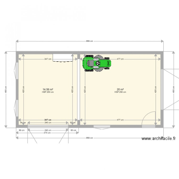 Batiment. Plan de 0 pièce et 0 m2