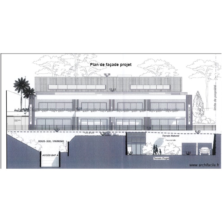 plan facade projet pergola ofildelo. Plan de 0 pièce et 0 m2