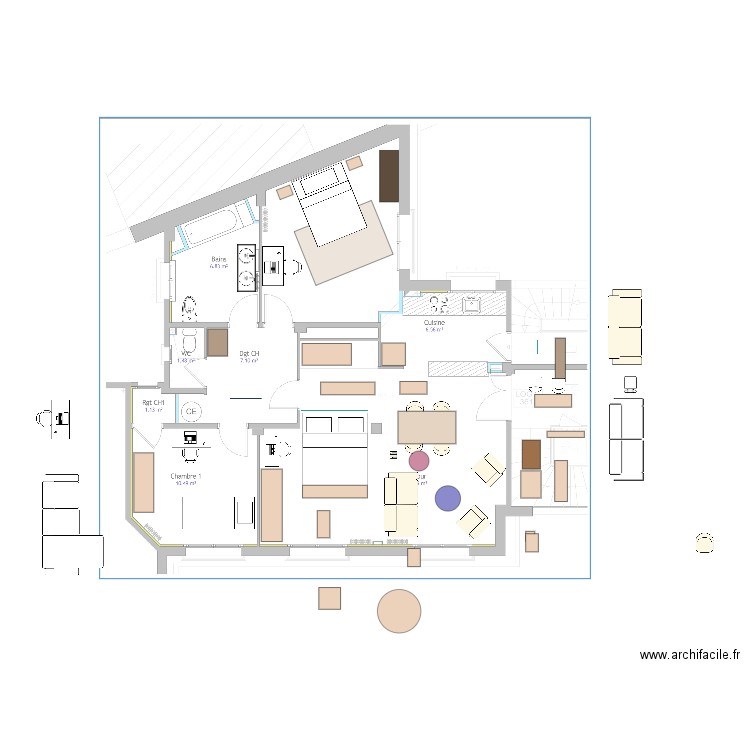 GARNIER 6 PAX 35 NINA. Plan de 0 pièce et 0 m2