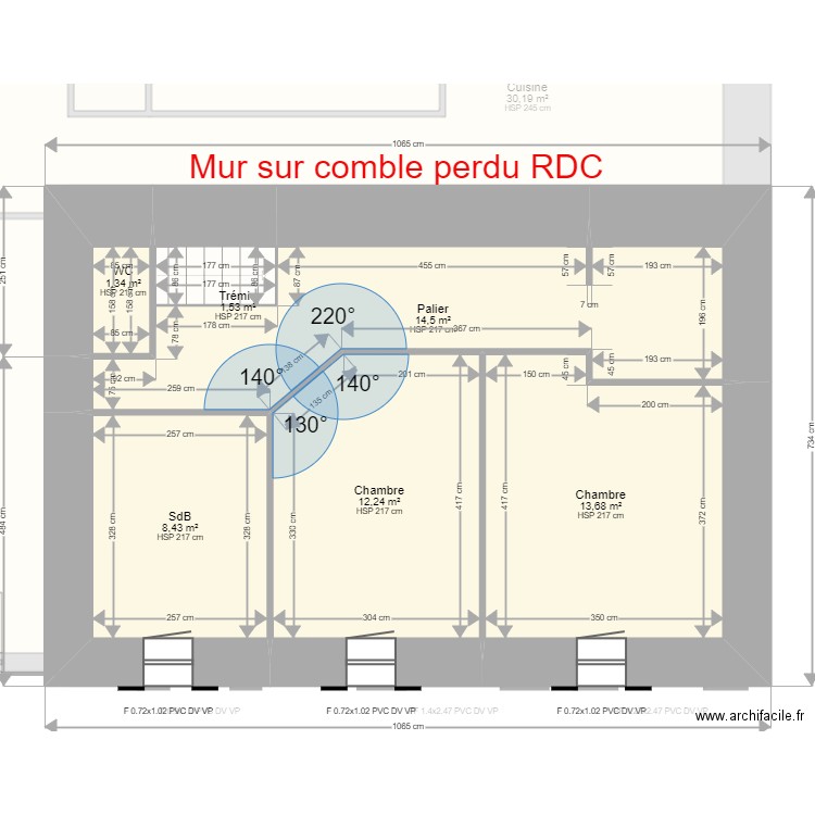 NGUA UTSHUDI. Plan de 15 pièces et 211 m2