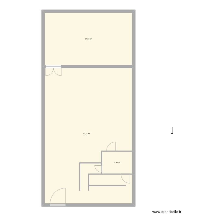 oqaz. Plan de 3 pièces et 133 m2