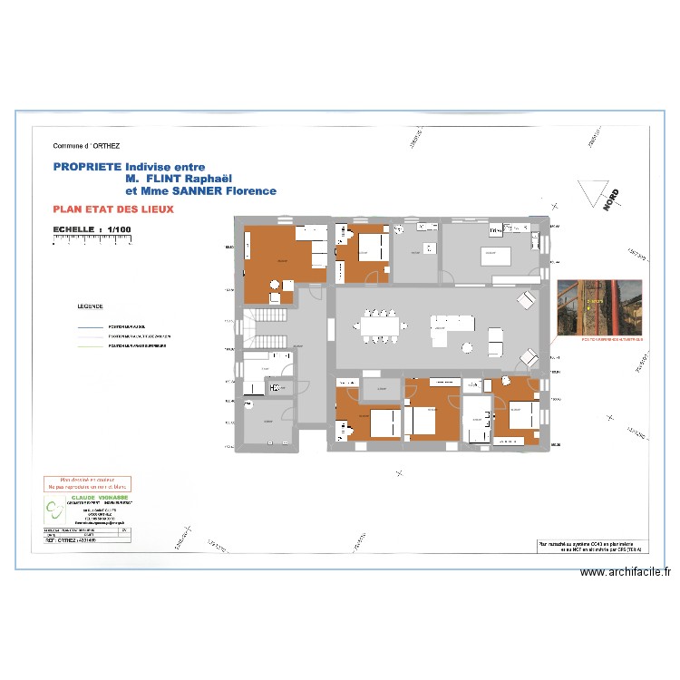 Pouyran mass V2. Plan de 15 pièces et 244 m2