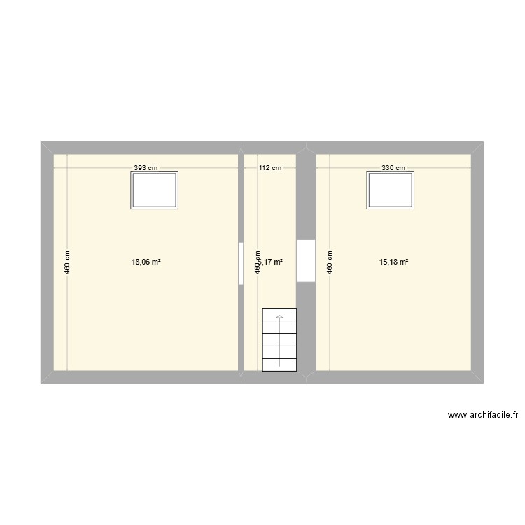 couthuin 2ieme. Plan de 3 pièces et 38 m2