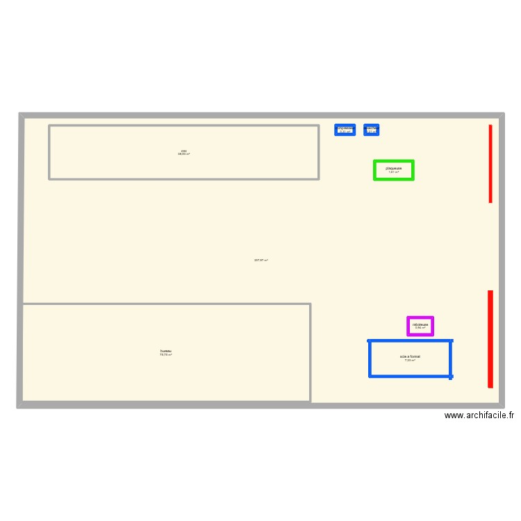 ladeco. Plan de 8 pièces et 494 m2