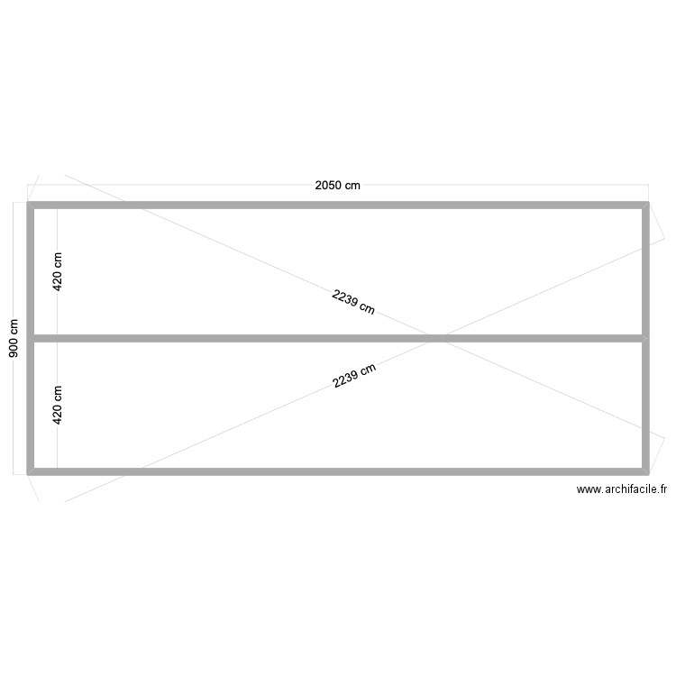 Elévation vide-sanitaire. Plan de 1 pièce et 169 m2