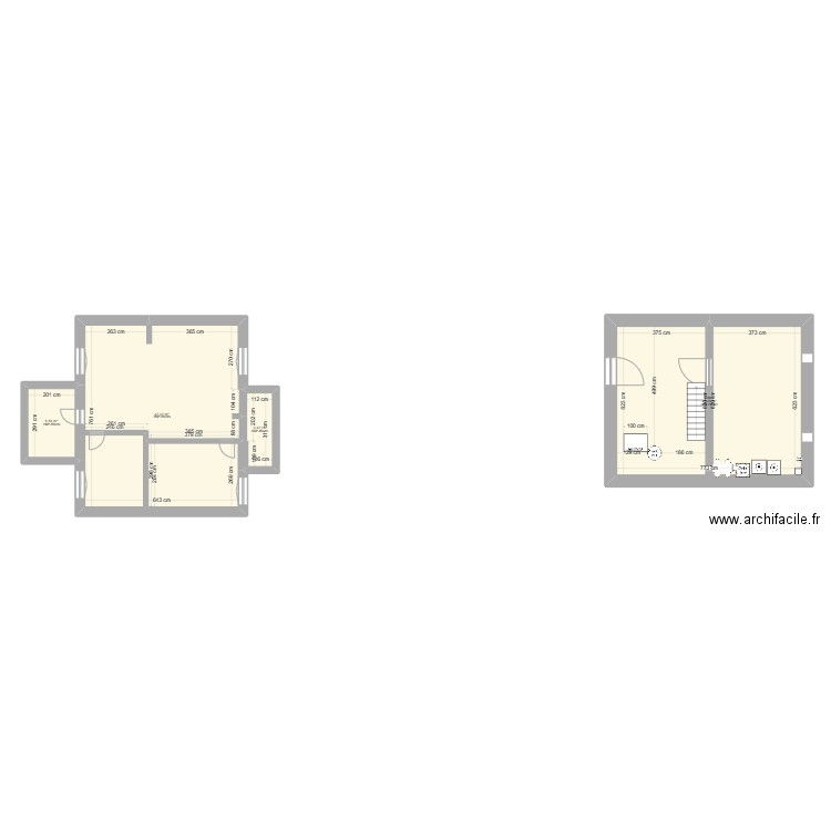 maison cave. Plan de 4 pièces et 103 m2