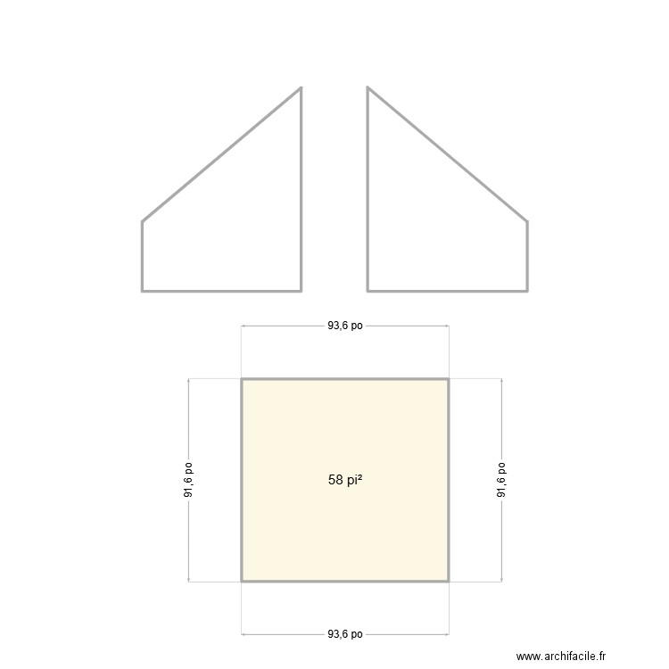 maxim gosselin . Plan de 1 pièce et 5 m2