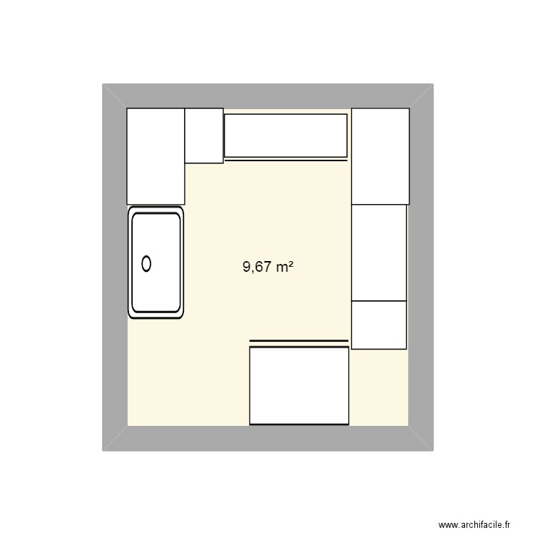 BAR SO FEE 2. Plan de 1 pièce et 10 m2