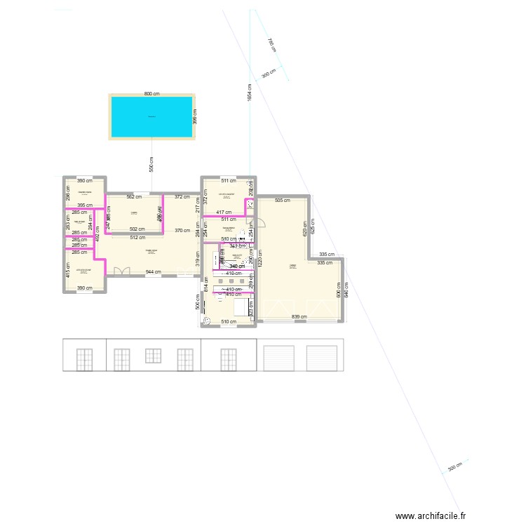 GASTES 5 M BIS. Plan de 12 pièces et 272 m2