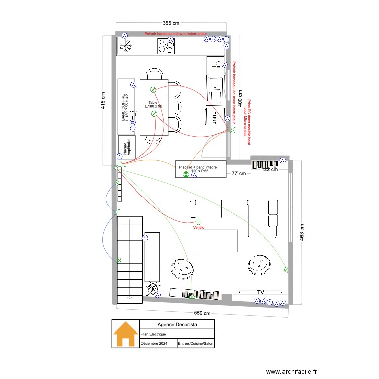 ANAIS - PLAN ELECTRIQUE. Plan de 0 pièce et 0 m2