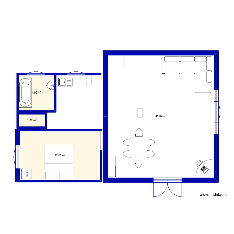 Annexe 3. Plan de 4 pièces et 59 m2