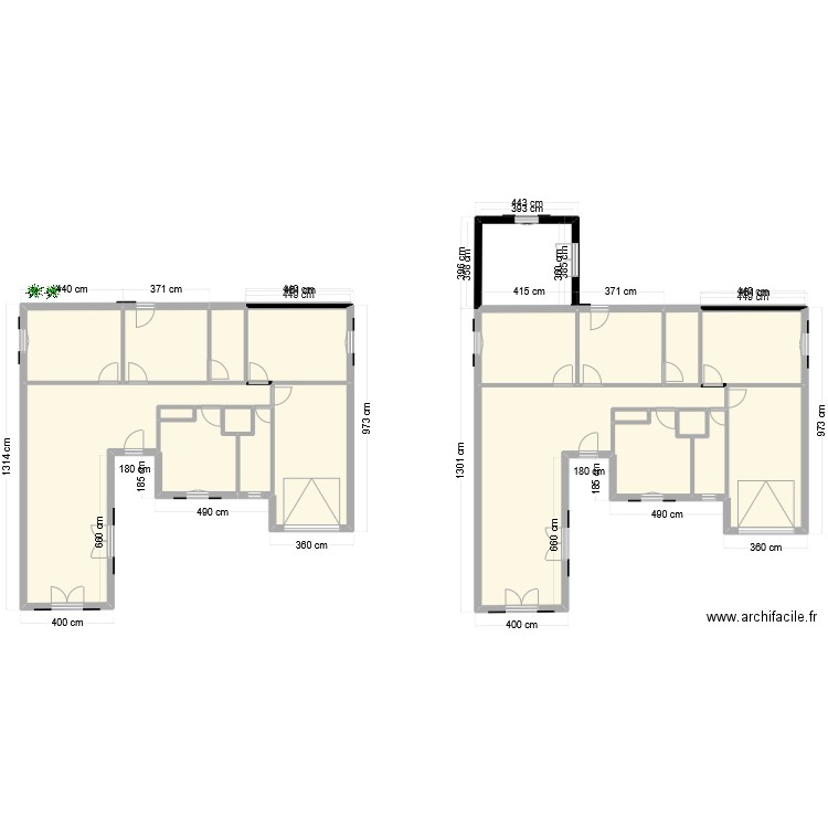 Extension Ste Croix. Plan de 20 pièces et 243 m2