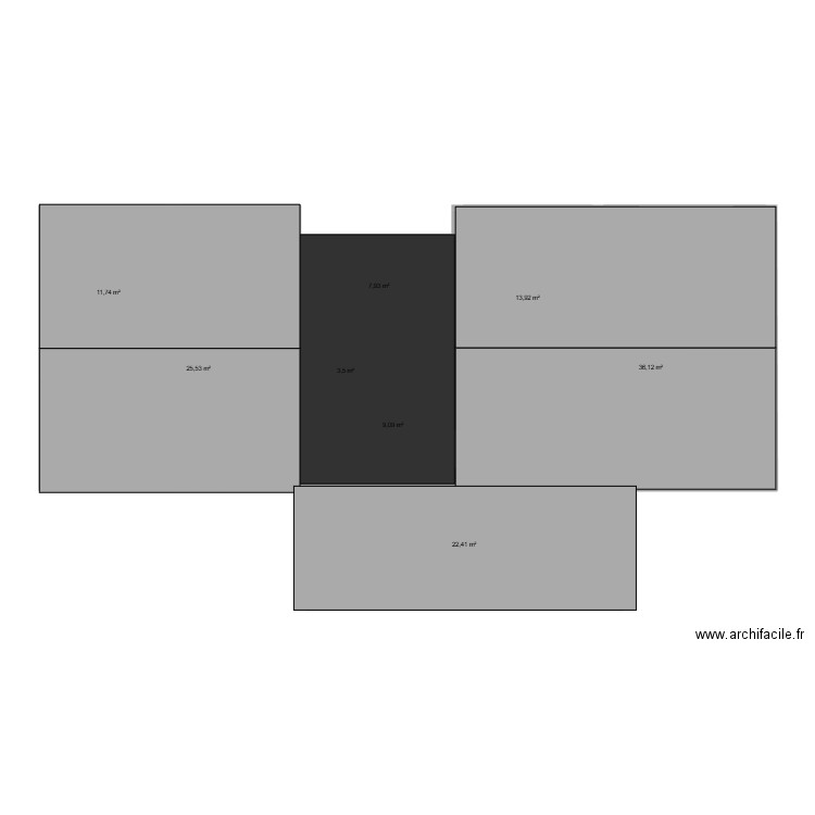 Thomas Goulay. Plan de 8 pièces et 130 m2