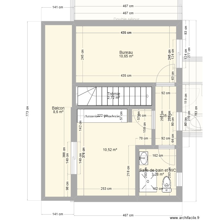 plan au 14-08-24 -version donnée au dessinateur- modif Gilberte. Plan de 18 pièces et 146 m2