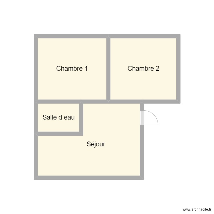 LE GONIDEC - MARY. Plan de 4 pièces et 12 m2