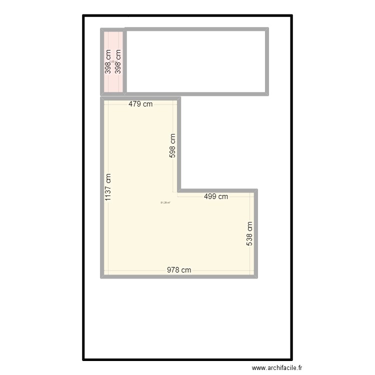 thailande 2. Plan de 2 pièces et 86 m2