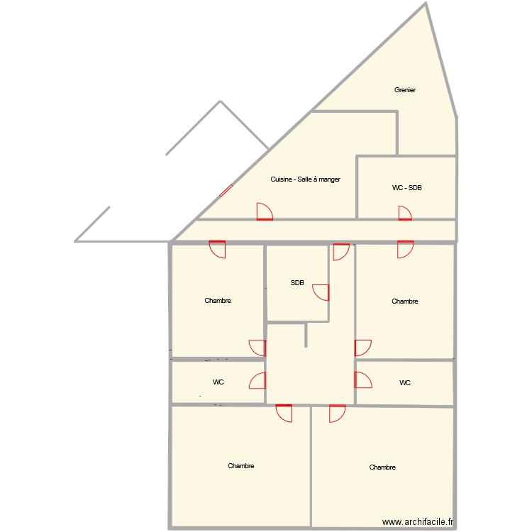 SAUMANE. Plan de 24 pièces et 10313 m2