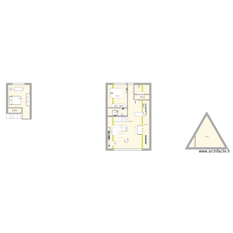 A FRAME 2. Plan de 9 pièces et 103 m2